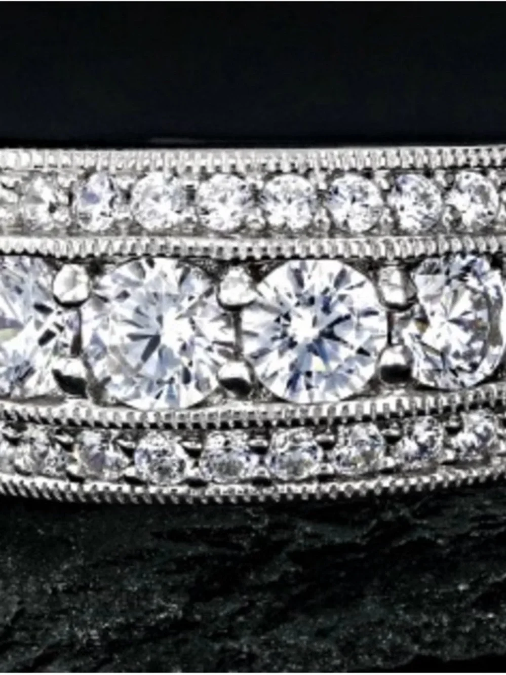 🌸JTV36 - Bella Luce White Cubic Zirconia Platinum over Sterling Silver Ring💎🛍️